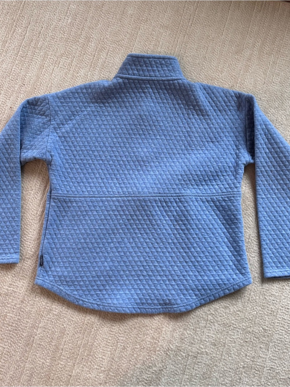 Eddie Bauer Quilted Half-Zip Turtleneck Sweater - Blue - Picture 7 of 7